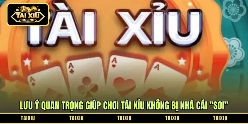 Lưu ý quan trọng giúp chơi tài xỉu không bị nhà cái "soi"