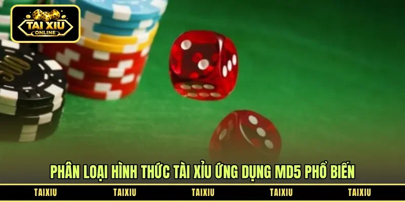 Phân loại hình thức tài xỉu ứng dụng MD5 phổ biến